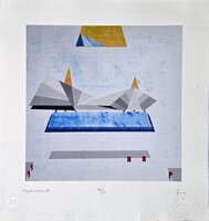 Görög László - Hajdúszoboszló 30 x 30 cm computer print, merített papír