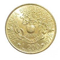 Olaszország,200 lire 1994 - Karabélyosok hadteste aUNC+ ötvözet