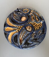 Art deco Zsolnay samott fali dombormű