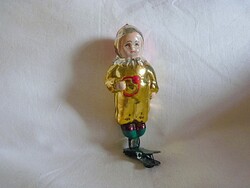 RÉGI ÜVEG KARÁCSONYFADÍSZ! - "TÉLI RUHÁS GYERMEK"! (CSÍPTETŐS!)