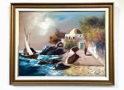 Adilov Kabul Hazatérő halászok 60x80 cm + keret