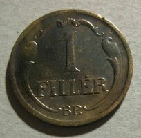 Magyar Királyság 1 fillér 1939 (S3)