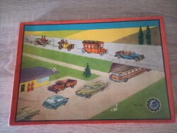 Retro nagyon retro autós nyomda a teljes készlet
