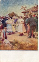 Képeslap:  Deák-Ébner Lajos festmény.