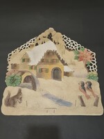 Téli papírmasé made in western Germany