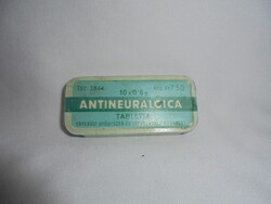 ANTINEURALGICA - régi tabletta lemez doboz - Egyesült Gyógyszer és Tápszergyár Budapest