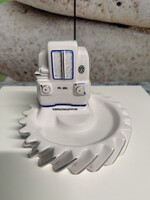 Hollóházi Csepel Szerszámgépgyár Reklám Porcelán Hamutálca Ritka A183