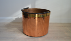 Hatalmas Antik Francia Réz Üst