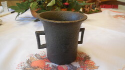 2 . számú  hadi mozsár , öntötvasból , 10 cm  jó állapot