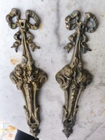 Antik bútor veretek rézből pàrban díszes Rokokó stílusú