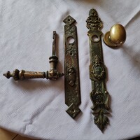 Antik sárgaréz ajtó kilincs