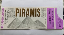Piramis 1992. dec 30.. Budapest Sportcsarnok - koncertjegy