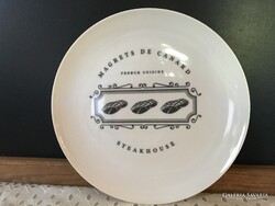 KÍNÁLÓ - ÚJ -  FRANCIA - JELZETT - 25 cm - PORCELÁN - HÓFEHÉR