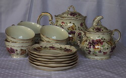 Zsolnay pillangós teáskészlet
