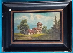 J.R. von Dembinski ( bécsi festő) : Erdei Kastély