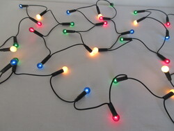 RÉGI, RITKA, SZÍNES , 50 DB  CSERÉLHETŐ GÖMBÖS   ÉGŐSOR. ALKUKÉPES!