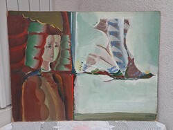 Cs.Uhrin Tibor képcsarnokos festmény