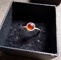 Gránát köves ezüst gyűrű