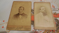 Kabinet fotók  ,2 db Budapesti , Mártonffy  és Eduárd  Ellinger