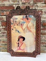 Vintage Coca Cola / Beach Girls 1918 plakát - reklámtárgy - poszter