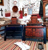 Hartai Sváb "  Festett ágy,,  Annó 1886.- korabeli festés ,,szú mentes stabil állapot,,..