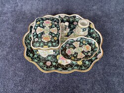 Herendi porcelán Siang Noir (SN) cigaretta szett