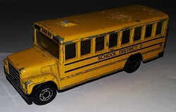 1985. MATCHBOX I'NTL LTD- CHINA - SCHOOL BUS - ISKOLABUSZ - 1: 95 méretű fém kisautó a képek szerint