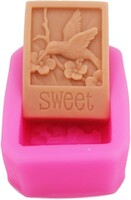 Szilikon forma kolibri madár virág szappankészítés kreatív