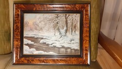 Gebhardt István  " Téli táj "