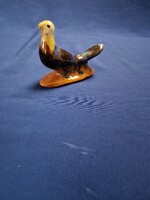 Mázas kerámia madár