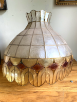 Mid-century kagyló csillár Tiffany jellegű