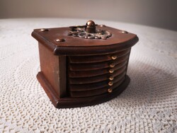 Parafabetétes fa pohár alátét tartó készlet