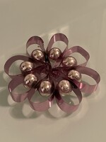 Gyönyörű régi gablonz karácsonyfa dísz nagy méret.