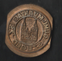 Rubber plastic drink. Szeged metal stamper.