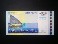 Madagaszkár 5000 Ariary 2008 UNC Emlékbankjegy