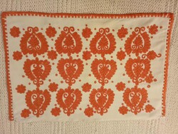 Régi kalotaszegi írásos díszpárnahuzat