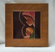 Mária a kis Jézussal, szakrális témájú festmény.