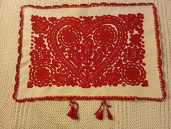 Régi kalotaszegi írásos díszpárnahuzat