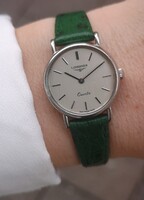 Longines elegant, women's, vintage quartz watch from 1979 - with tiktakwatch service card and warranty