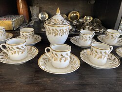Empire Stílusú Porcelán  Kávés Készlet 9 személyes