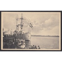 Németország,Swinemünde - Hadihajók a kikötőben 1926