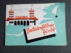 ZA643.11 Balatonföldvár utazási reklámkiadvány -Fürdő árlap -Casino -  1933