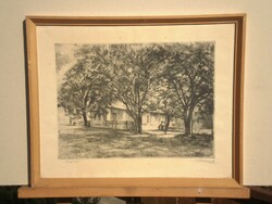 (N) Beron Gyula (1885-1971) : Udvar