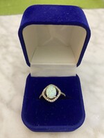 Opál köves ezüst gyűrű