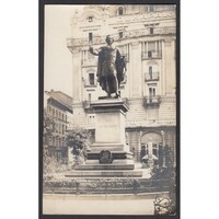 Magyarország,Budapest V. - Báró Eötvös József szobor a Dunapalota Ritz szálloda előtt 1923