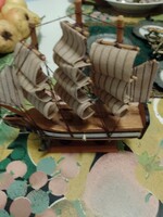 Fa hajómodell 3 arbócos