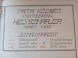 ILZ1863T2 TATA község csatornázása 1900- Faragó László Térkép -  Szigorlati terv