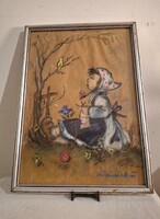 Hümmel pasztell kép gyönyörű