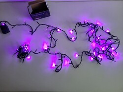 Karácsonyi lila fényfüzér izzósor