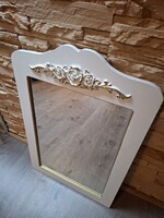 Fehér fa falitükör